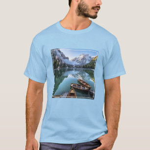 Camiseta Agua Pragser Wildsee Dolomitas Italia
