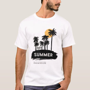 Camiseta Agua salada en mis venas Cita de Surf de aventura