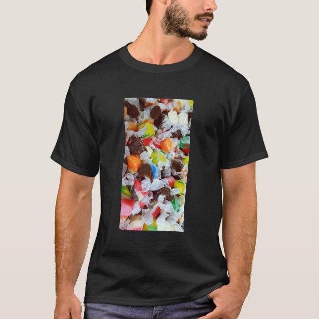 Camiseta "Agua salada tafada" negra (Anverso)