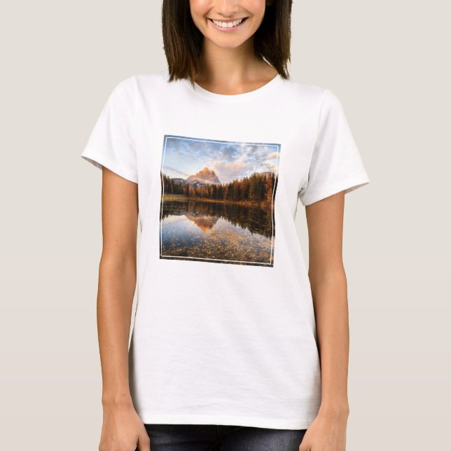 Camiseta Agua | Tre Cime Di Lavaredo Italia (Anverso)