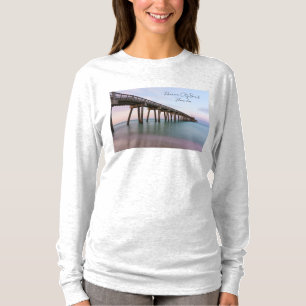 Camiseta Agua Vidriosa Muelle de Panama City Beach Manga La