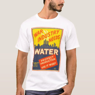 Camiseta Agua WWII de la industria de la guerra WPA 1943