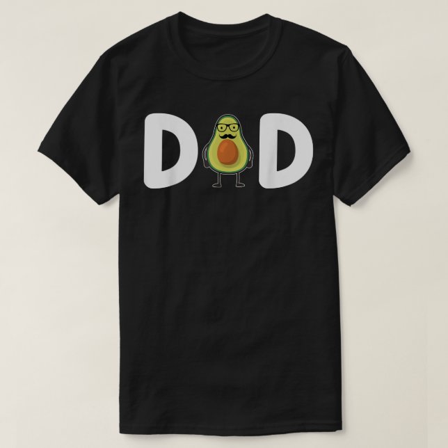 Camiseta Aguacado Dad Guacamole Dad Vegan Dad Aguacate (Diseño del anverso)