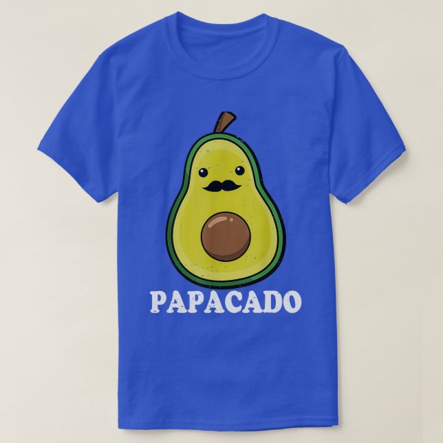 Camiseta Aguacado Dad Vegan Guacamole Aguacado Papacado Fat (Diseño del anverso)