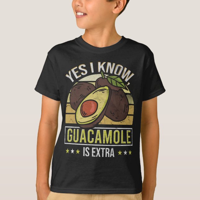 Camiseta Aguacado Guacamole Vegan Food Fruto Vegetariano Av (Anverso)