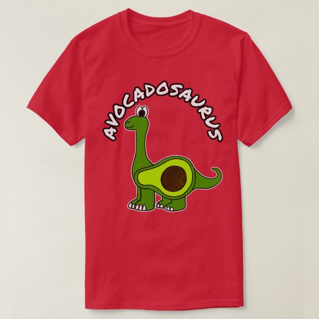 Camiseta Aguacadosaurio Aguacate Dinosaur Diplodocus Saluda (Diseño del anverso)