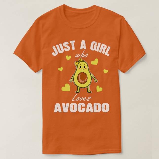Camiseta Aguacamole, un Chica que ama aguacate (Diseño del anverso)
