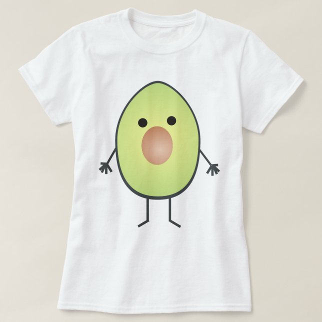 Camiseta aguacate (Diseño del anverso)