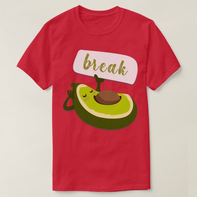 Camiseta aguacate (Diseño del anverso)