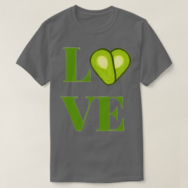 Camiseta aguacate 1 (Diseño del anverso)