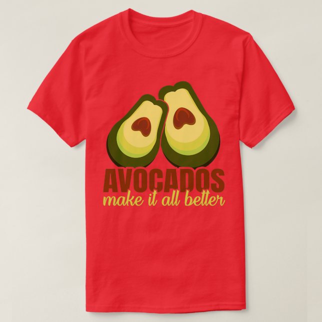 Camiseta Aguacate 4 (Diseño del anverso)