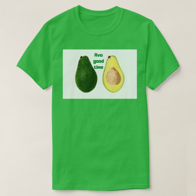 Camiseta Aguacate 5 (Diseño del anverso)