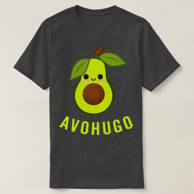 Camiseta Aguacate abrazando divertida Avohugo (Diseño del anverso)