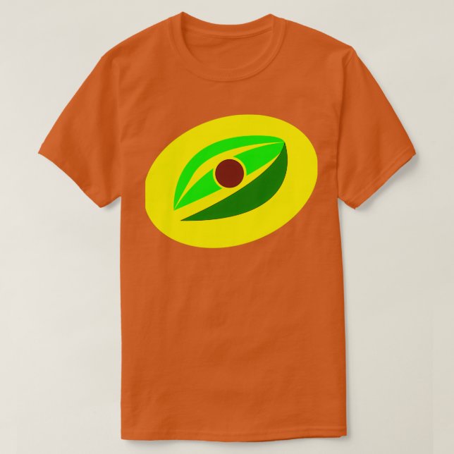 Camiseta aguacate abstracto (Diseño del anverso)