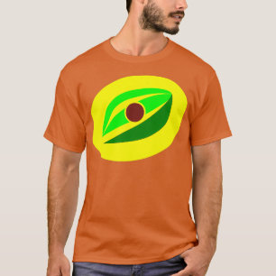 Camiseta aguacate abstracto