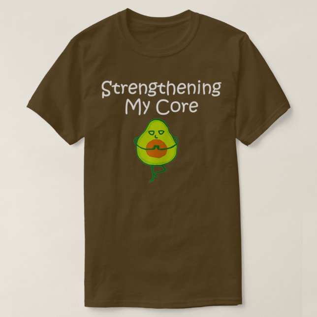 Camiseta Aguacate Ama Fortalecer Mi Núcleo (Diseño del anverso)