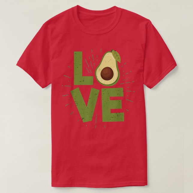 Camiseta Aguacate amor Funny Comida Aguacates Lover Vegan (Diseño del anverso)