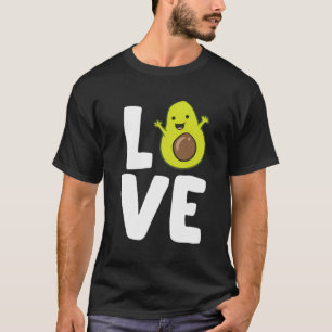 Camiseta Aguacate amor vegan comida aguacates