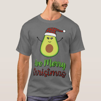 Camiseta Aguacate Avo Merry Navidad Placa Santa Hat Tet Ve