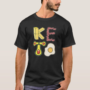 Camiseta Aguacate Bacon Huevo Queso Keto Regalo de dieta Ke