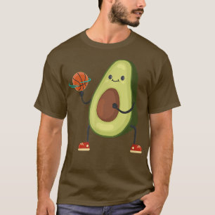 Camiseta Aguacate Baloncesto Vegan divertido Deportes