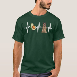 Camiseta Aguacate Belga Tervuren Heartbeat Dog Lover