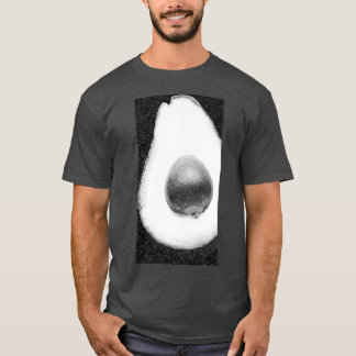 Camiseta Aguacate blanco y negro