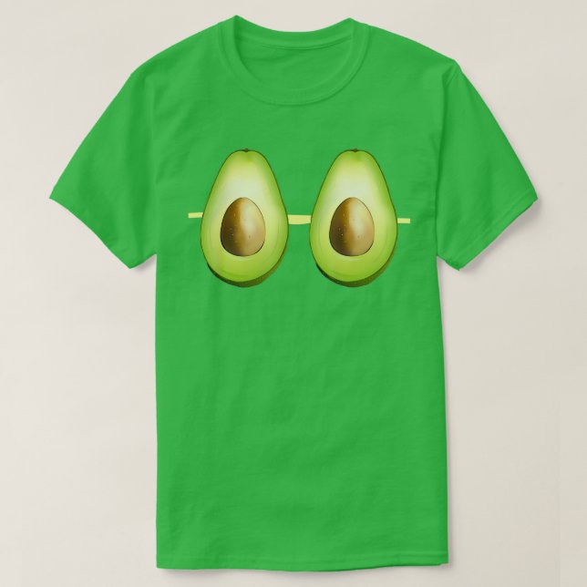 Camiseta Aguacate Bra Funny Falsa Brassiere Beach Costume P (Diseño del anverso)