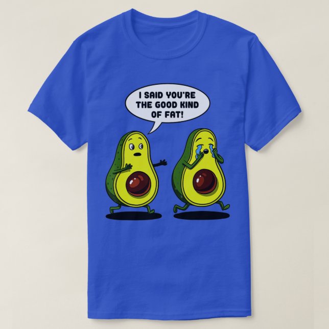 Camiseta Aguacate Buena Clase De Chiste Graso Vegetari Funn (Diseño del anverso)