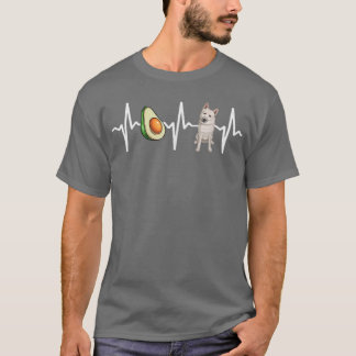 Camiseta Aguacate Buhund Noruega Heartbeat Dog Lover