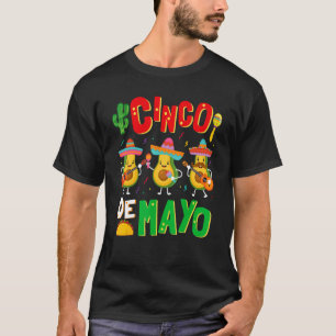 Camiseta Aguacate Cinco De Mayo Hembras Fiesta Mexicana 5