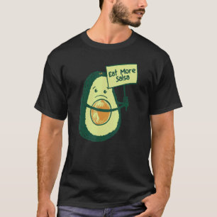 Camiseta Aguacate come más salsa vegan alimentario mujeres