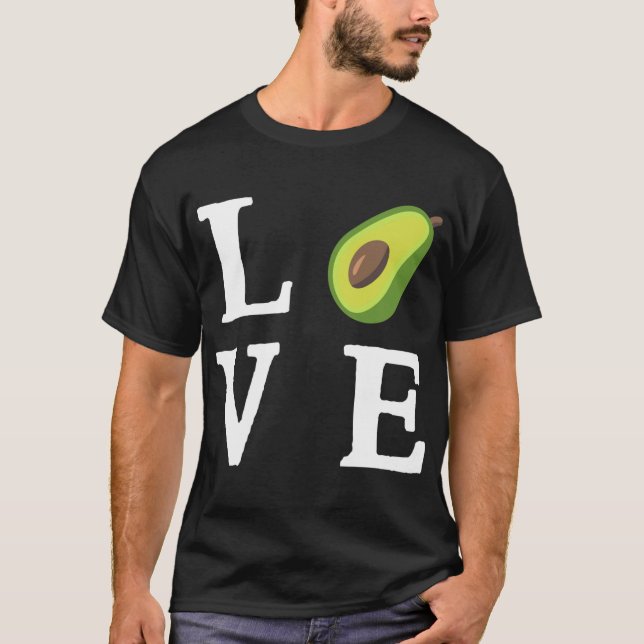 Camiseta Aguacate - Comida de aguacate de amor (Anverso)