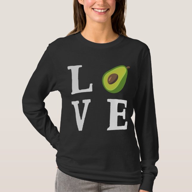 Camiseta Aguacate - Comida de aguacate de amor (Anverso)
