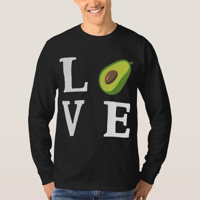 Camiseta Aguacate - Comida de aguacate de amor (Anverso)