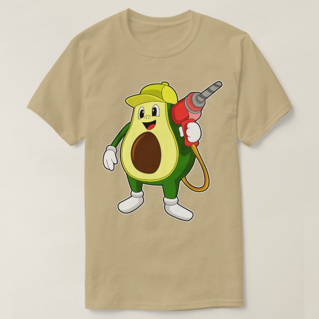 Camiseta Aguacate Como Artesano Con Perforación (Diseño del anverso)