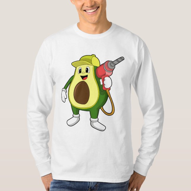 Camiseta Aguacate como artesano con taladro (Anverso)