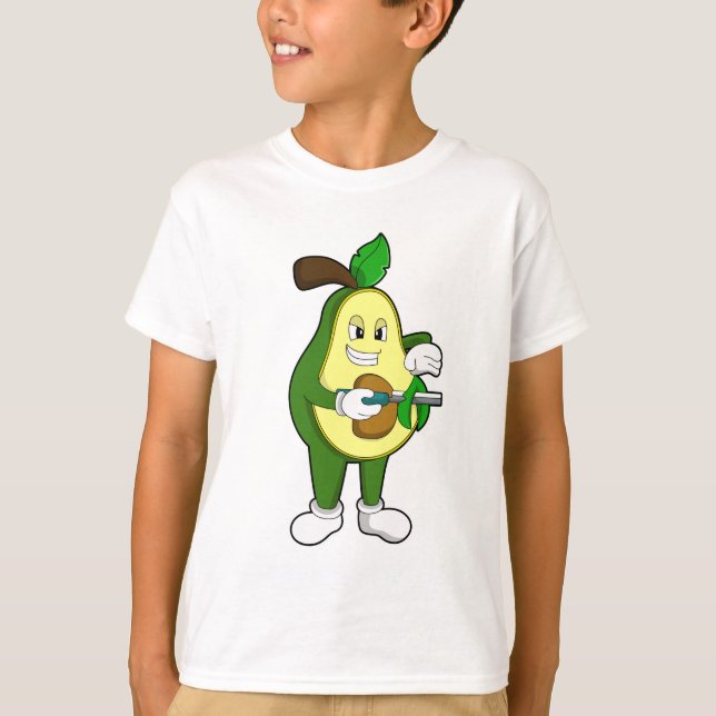Camiseta Aguacate como peluquero con Razor (Anverso)