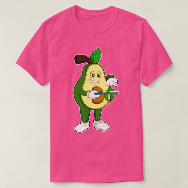 Camiseta Aguacate Como Secador De Pelo Con Razor (Diseño del anverso)
