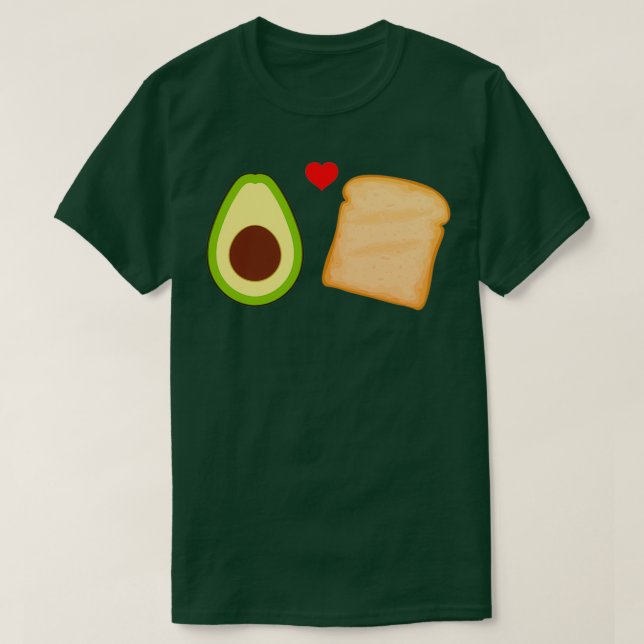 Camiseta Aguacate con amor a la tostada (Diseño del anverso)