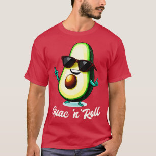 Camiseta aguacate con gafas de sol divertido