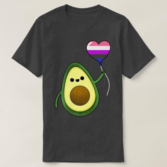 Camiseta Aguacate Con Globo De Orgullo De Génesis (Diseño del anverso)