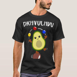 Camiseta Aguacate con malabares divertidos y verduras cruji