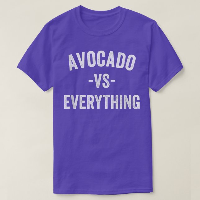 Camiseta Aguacate Contra Todo El Vegetariano (Diseño del anverso)