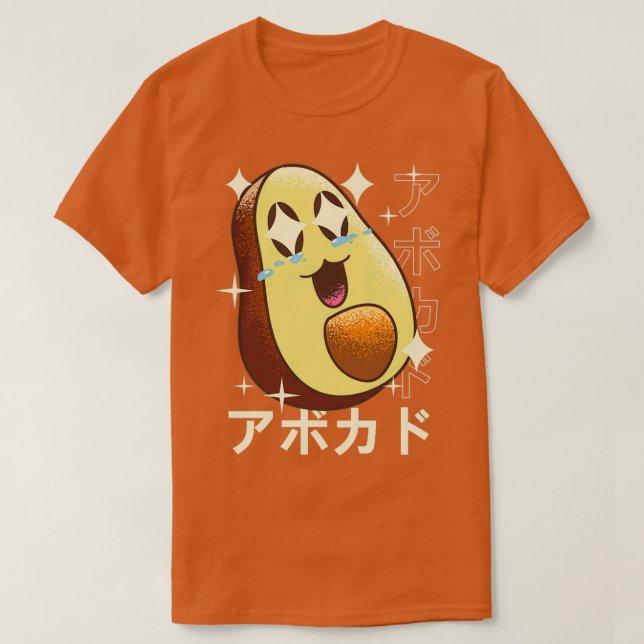 Camiseta Aguacate Crazy Kawaii (Diseño del anverso)