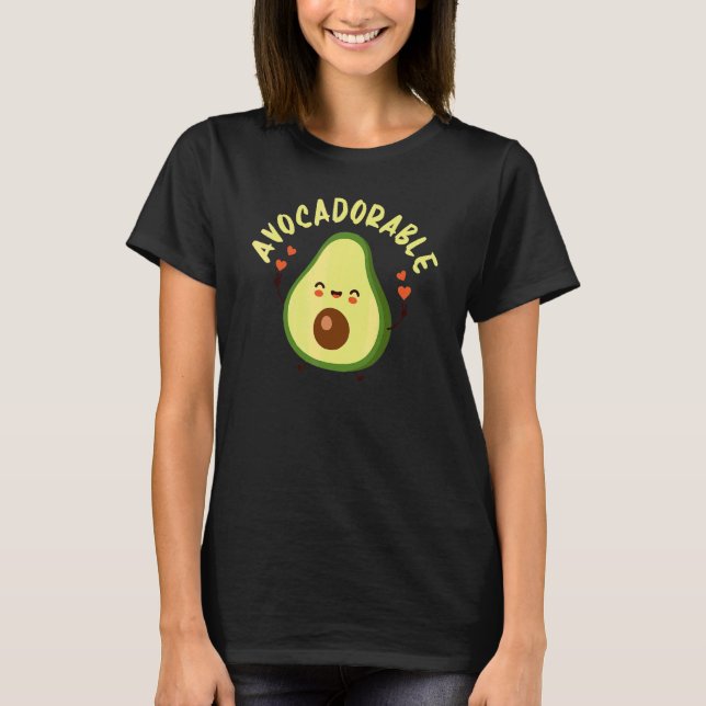 Camiseta Aguacate Cutáneo Adornable Para Hombres Guacamole (Anverso)