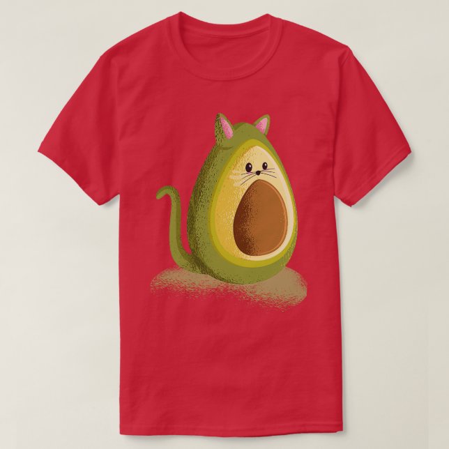 Camiseta Aguacate Cute Cat Funny Aguacate Classic TShirt (Diseño del anverso)