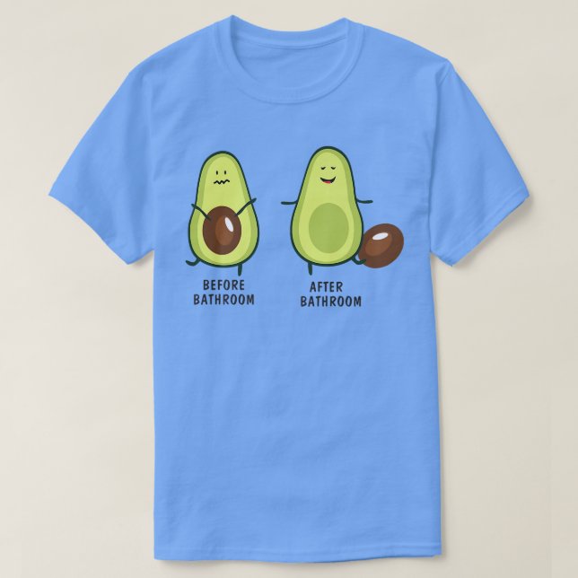 Camiseta Aguacate Cute Pooping Para Hombres Mujeres, Vegan, (Diseño del anverso)