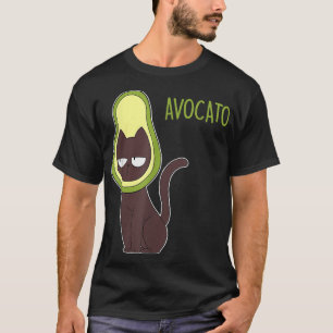 Camiseta Aguacate Cute Vegan Gato Funny Gatos Aguacate Love