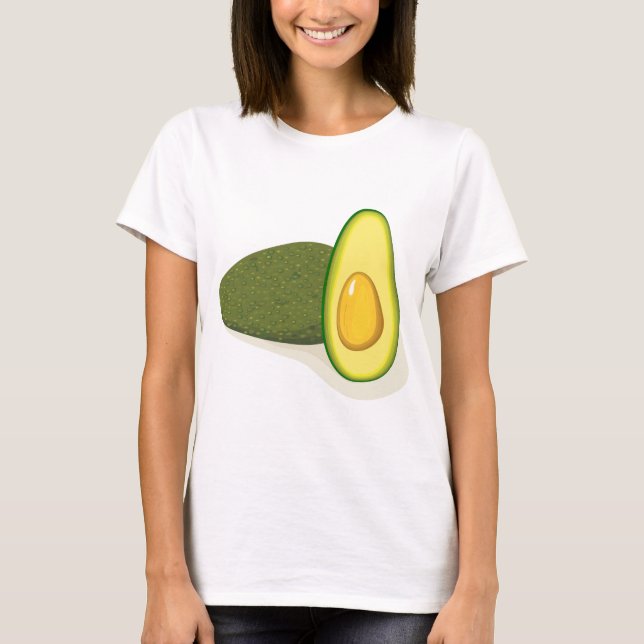 Camiseta Aguacate damas básicas (Anverso)